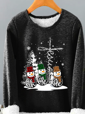 Flojo muñeco de nieve de navidad Casual Sudaderas