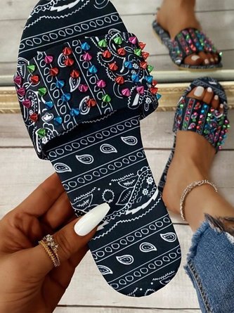 Sandalias Mujeres Talla Grande Verano Bohémico