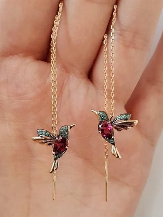 Aretes Enjoyado Pájaro