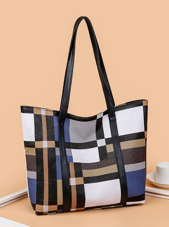 Tartán Contraste Totalizador Bolso Bandolera