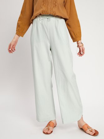 Lino Casual Pantalones