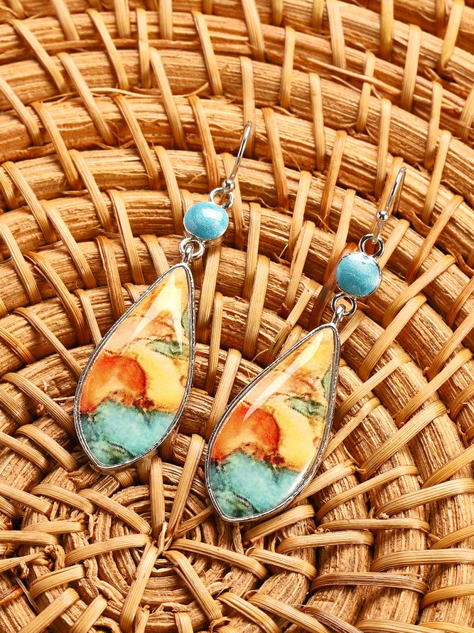 Aleación Retro Aretes