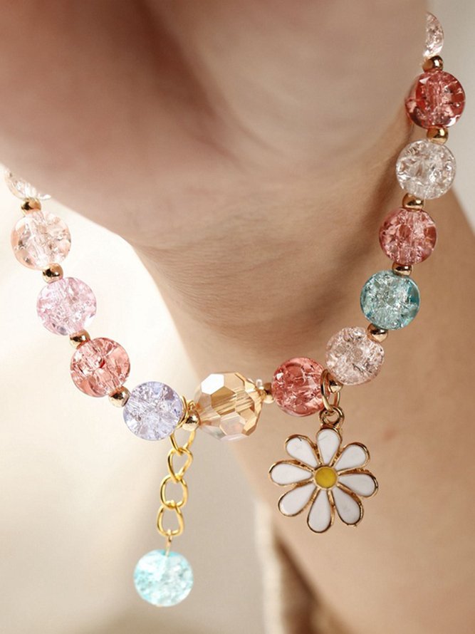 Pulsera Colorido Cristal Margarita
