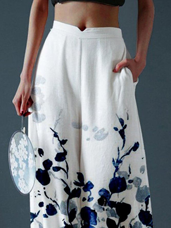 Vacación Floral Pantalones