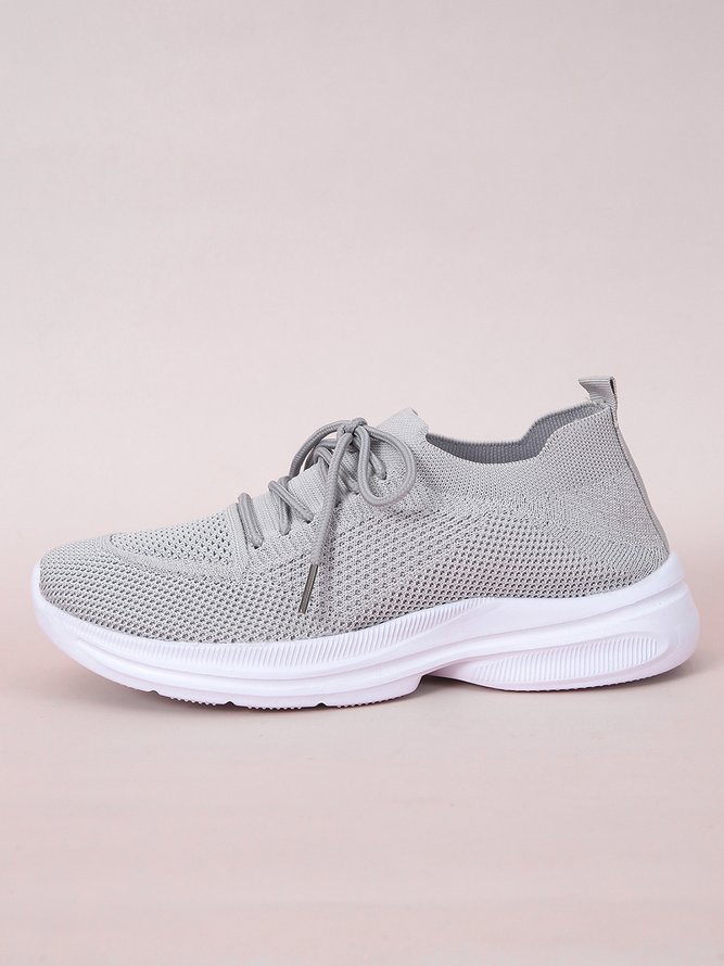 Zapatillas Deportivas Color Ligero Con Cordones Flyknit