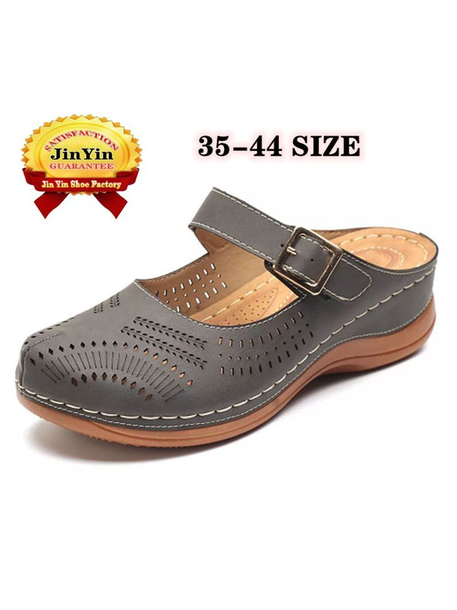 Sandalias Hueco Retro Mulas