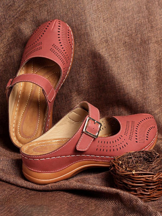 Sandalias Hueco Retro Mulas