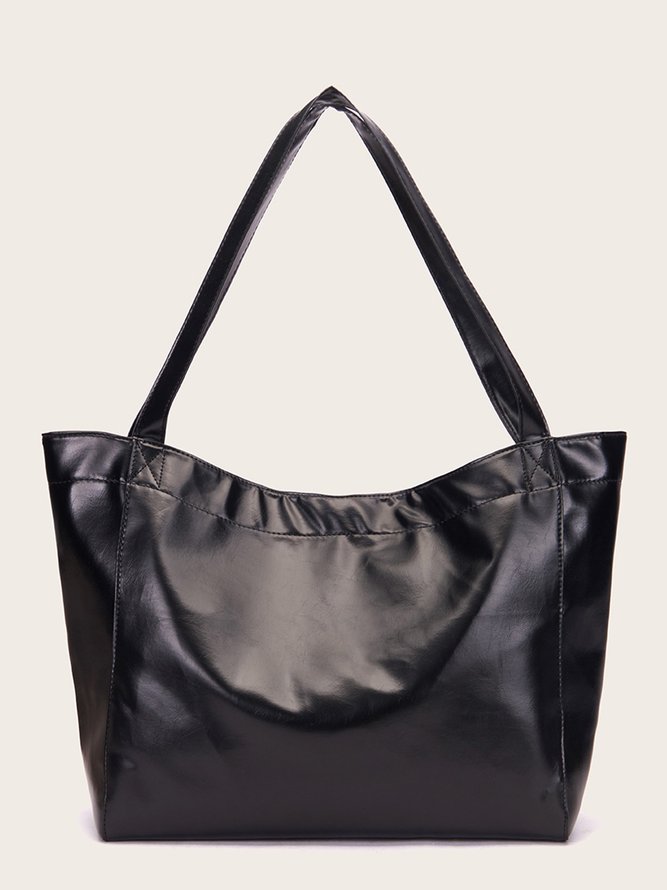 Cuero Con Bolsillos De Mujeres Gran Capacidad Totalizador Bolso En Suave Cuero Mano Hombro De Un Lado Retro Aceite Encerado