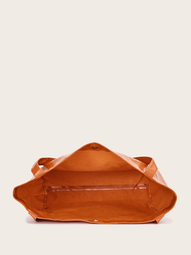 Cuero Con Bolsillos De Mujeres Gran Capacidad Totalizador Bolso En Suave Cuero Mano Hombro De Un Lado Retro Aceite Encerado