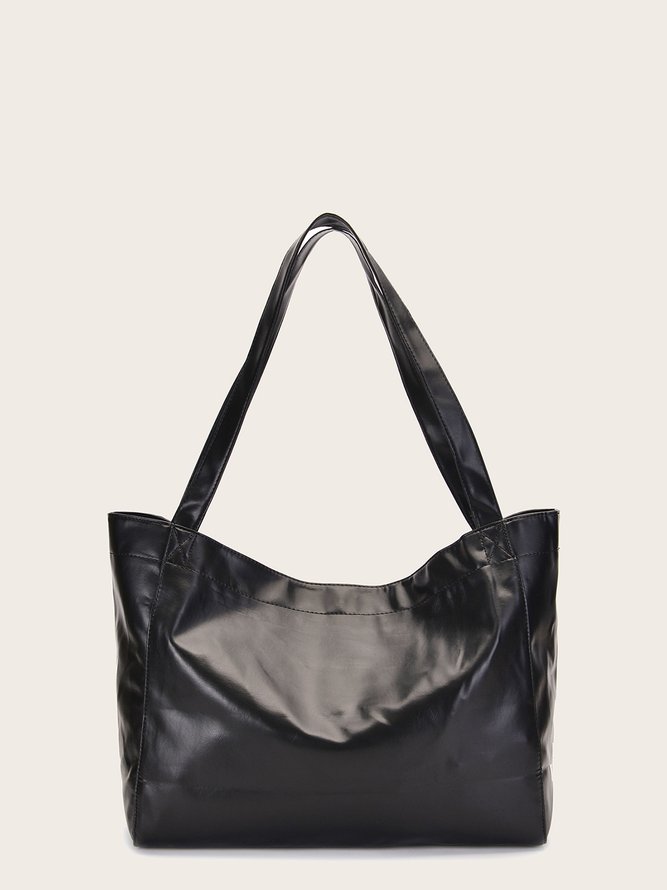 Cuero Con Bolsillos De Mujeres Gran Capacidad Totalizador Bolso En Suave Cuero Mano Hombro De Un Lado Retro Aceite Encerado
