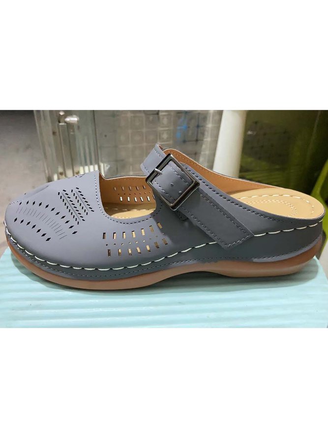 Sandalias Hueco Retro Mulas