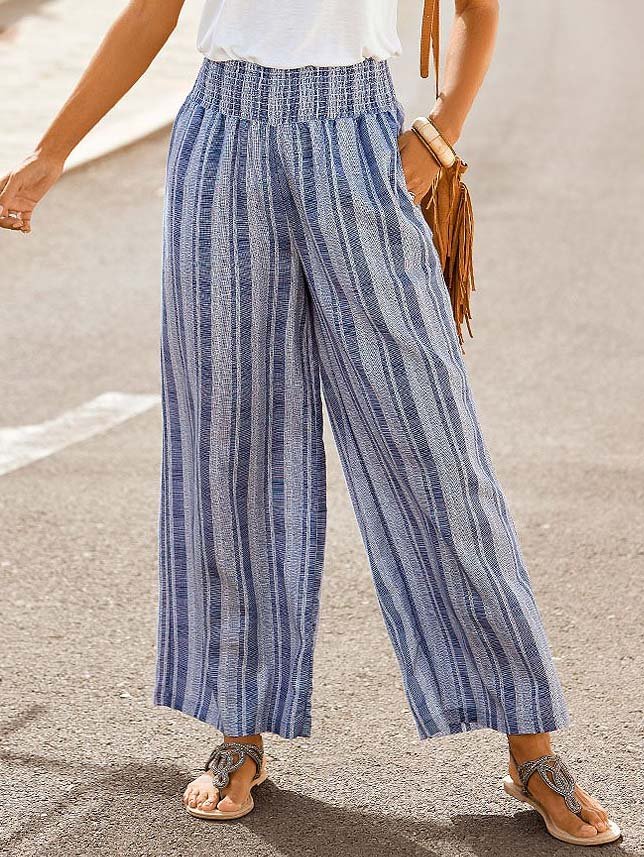 Aflojar Rayas Casual Pantalones