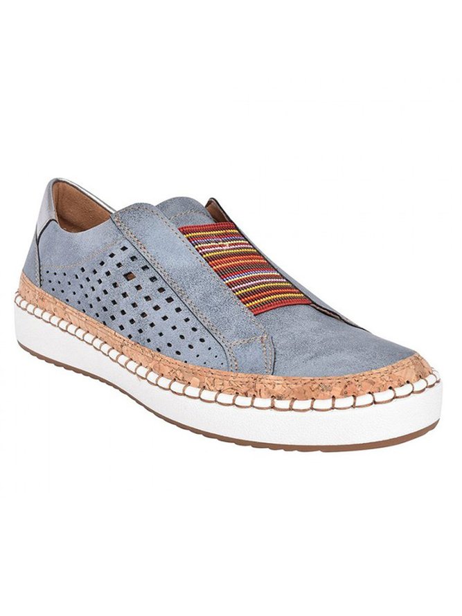 Diapositiva Ahuecar Punta Redonda Casual Mujeres Zapatillas Deportivas