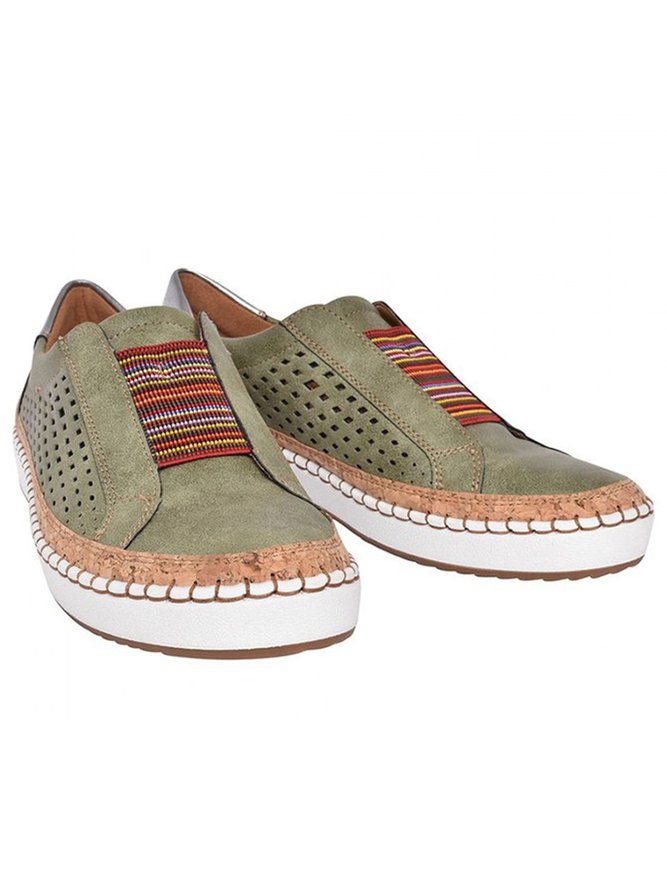 Diapositiva Ahuecar Punta Redonda Casual Mujeres Zapatillas Deportivas