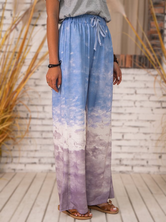 Algodón Ombre/Tie-Dye Pantalones