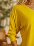 Mujeres Casual Top Túnico Blusa Camisa Suéter