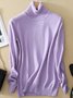 Último Suéter de Lana Cachemira Pura para Mujer Suéter de Punto Engrosado de Cuello Alto para Mujer S-XXXL