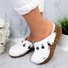 Mujeres Casual Estiloso Cerrar Dedo Del Pie Sandalias De Cuña
