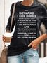 Tener Cuidado Yo Monto Caballos Sudadera