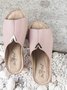 Sandalias Casual De Mujeres Zapatos Cómodo Tacón De Cuña Plataforma Metal Decorativo Pantuflas  Talla Grande