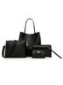 Casual 4 PIEZAS PU Bandolera Hombro Bolso