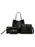 Casual 4 PIEZAS PU Bandolera Hombro Bolso