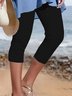 Algodón Casual Vacación Leggings